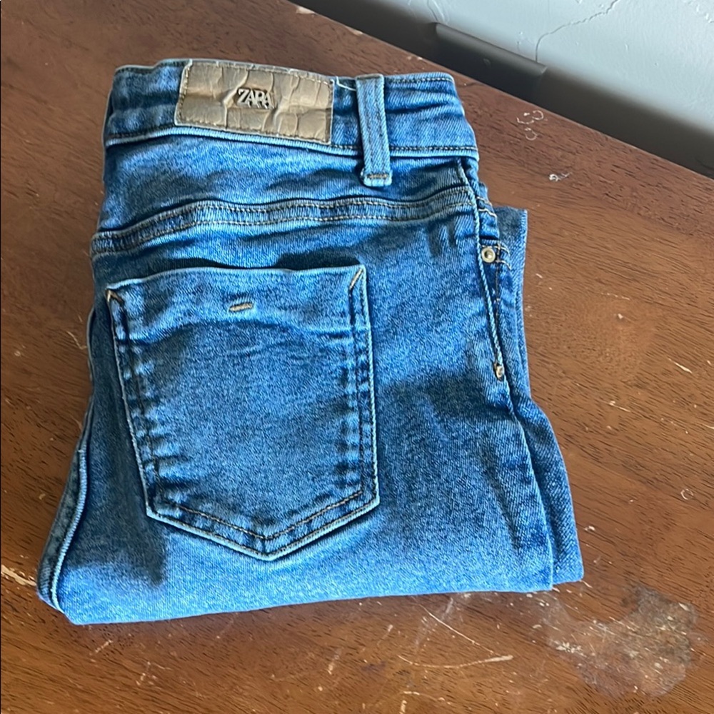 Zara Blue Skinny Jeans Classic Denim